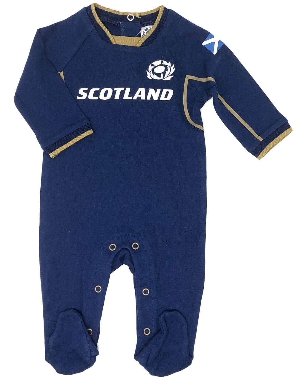 Scotland Rugby Boys Girls Baby Grow Sleepsuit 